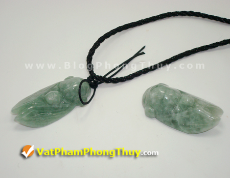 ve sau phong thuy S553 Ve Sầu Ngọc (ngọc thiền)   vật phẩm dùng cho học hành thi cử