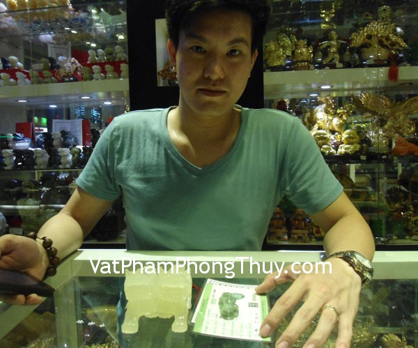 Anh Lân - khách hàng mua tỳ hưu Thanh ngọc H009, tỳ hưu phỉ thúy S5151