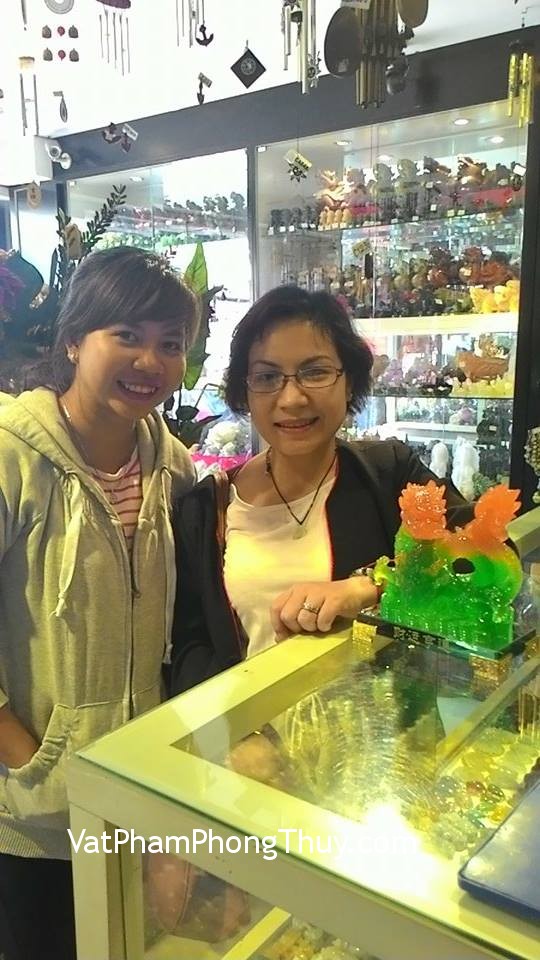Chị Thủy - khách hàng mua tượng rồng E126, Tỳ Hưu trang sức S2008, dây rút tiền xu S976
