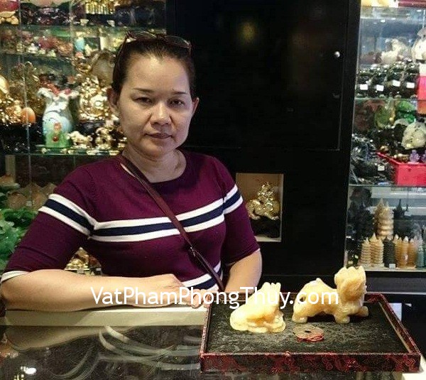Chị Nga - Khách hàng mua Tỳ hưu Hoàng Long R072, Thiềm thừ hoàng long H035, Đồng tiền hoa mai liền CC1139