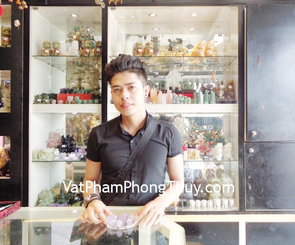 Anh Thắng - khách hàng mua Đĩa thất tinh thạch anh tím HM095