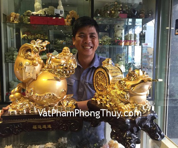 Anh Trọng - Khách đã mua Phật di lạc trên hồ lô H244G và Thiềm thừ kéo cải K146M
