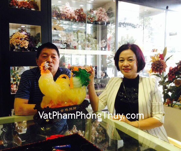 Anh Thu - khách hàng  mua gà ngọc kéo xe tiền G053A