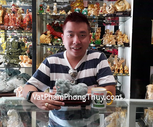 Anh Trường - khách hàng mua tỳ hưu ngọc phỉ thúy ND116-1