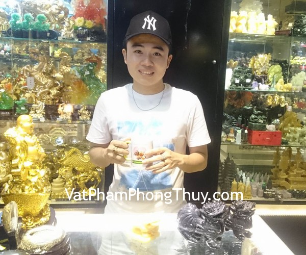 Anh Nam - Khách hàng mua Tỳ hưu bắc kinh đen trung BKD-M và thiềm thừ hoàng long nhỏ Gm022