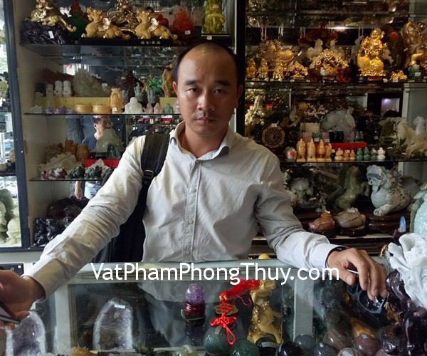 Anh Cường - khách hàng mua quả cầu thạch anh tím GM142 và xâu tiên mai hoa CC1130