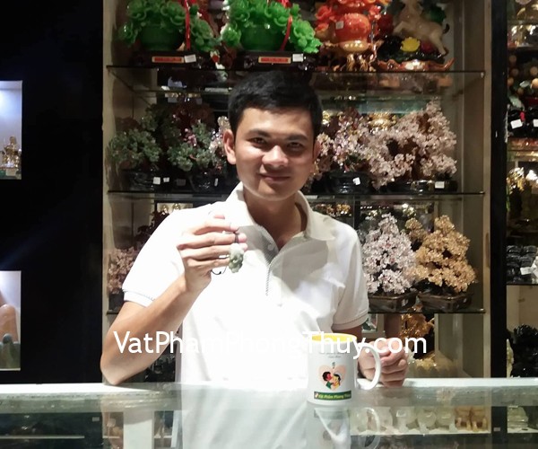 Anh Dự - khách hàng mua mặt tỳ hưu phỉ thúy S5151-4004