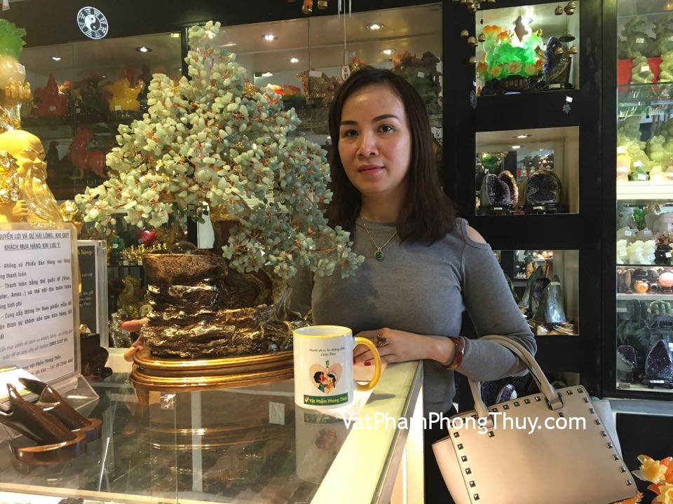 Chị Nguyên - khách hàng mua cây tài lộc phong thủy luân đông linh lớn KC067
