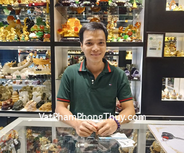 Anh Vinh - khách hàng mua chuỗi thạch anh tím đậm Uruguay A+++++ S6761-6821