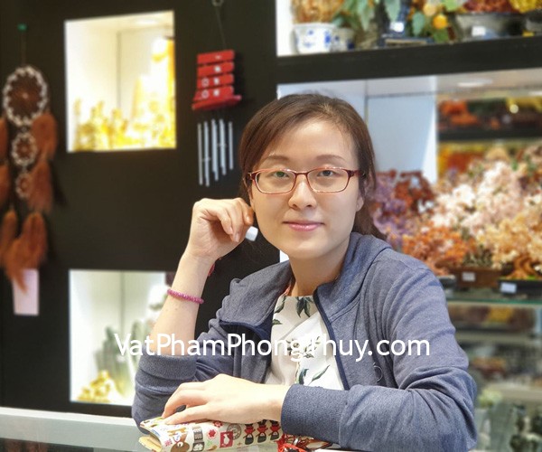 Chị Xuân - khách hàng mua vòng tay ruby hồng bảo mài vát S879-S5-11160